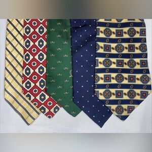 Lot of 5 ties Men’s Multicolor Silk neckties